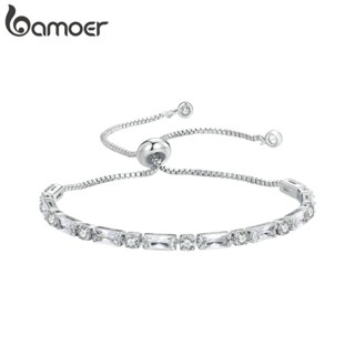 Pulseira Bamoer Luxo Zircon Design Simples Presente De Moda