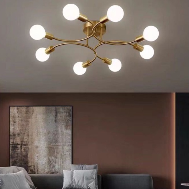 Lustre De Teto Com 6/8 Cabeças Moderno Para Sala De Estar