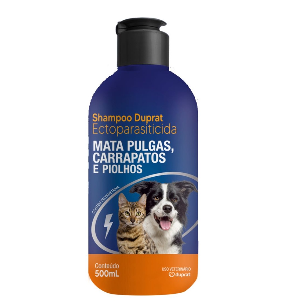 Shampoo Duprat Ectobactericida Matapulgas Carrapatos Piolhos 500mL