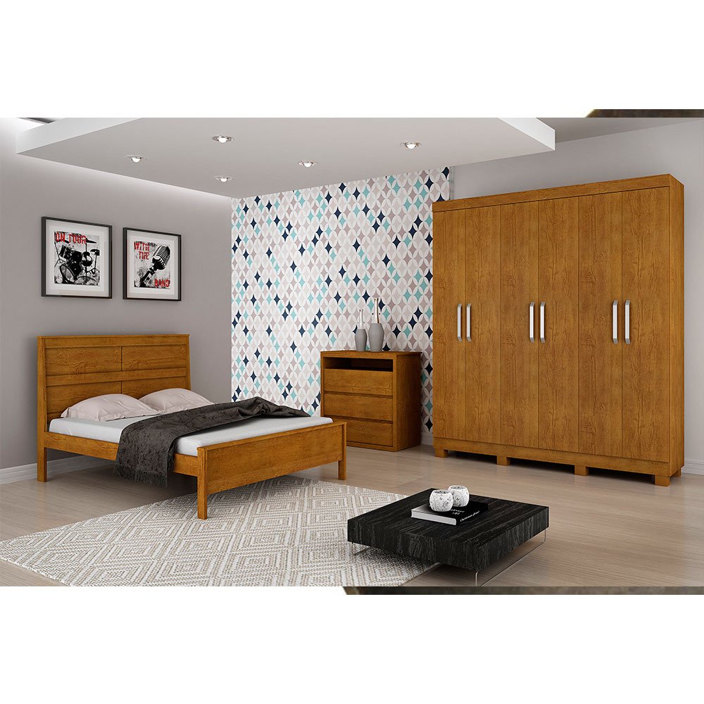 Guarda Roupa Casal Rufato 6 Portas em Oferta na Shopee