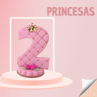 Vela Princesa Pavio c/ Base para Bolos e Festas em Oferta na Shopee