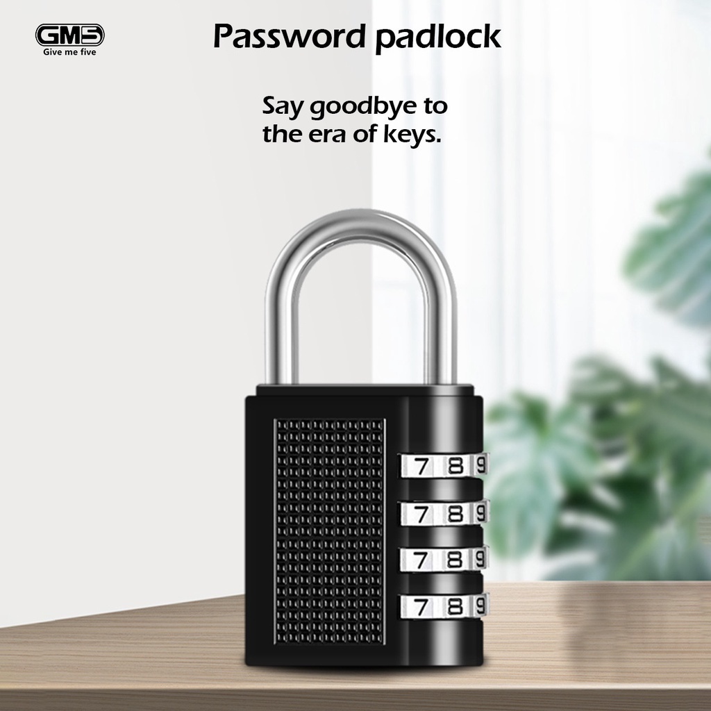 Locker Combinação Bloqueio 4 Dígitos Senha Cadeado Viagem À Prova D' Água Bloqueio De Segurança Para Bagagem Escola Gym Gate Toolbox Casa