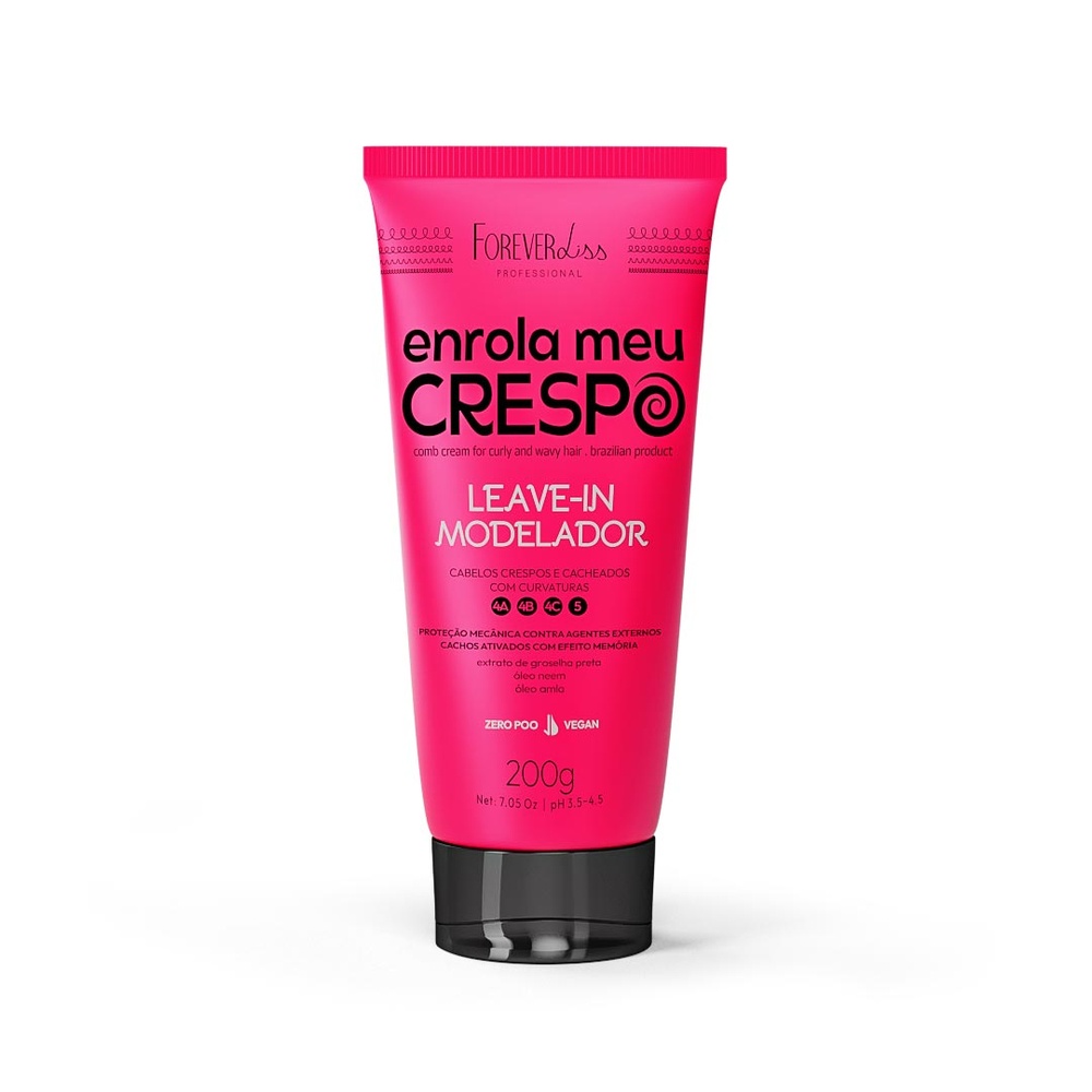 Leave-in Modelador Para Cabelos Crespos Forever Liss 200g