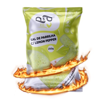 Sal de Parrila c/ Lemon Pepper - 250g - P&P em Oferta na Shopee