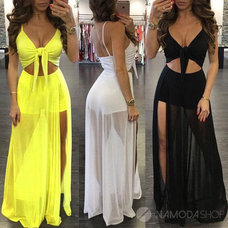 Conjunto Cropped e Saia Tule Feminino Com Short Moda Festa
