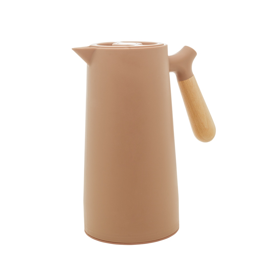 Garrafa Térmica Nordica 1 L Nude Com Cabo De Madeira Wolff