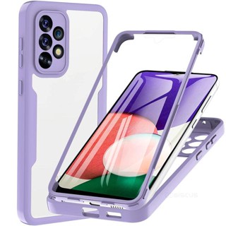 Capa 360 Para Telefone Samsung Galaxy A04 E S A14 A24 A34 A54 A03 A13 Core A73 4G 5G Protetor Frontal Macio + Traseira À Prova De Choque