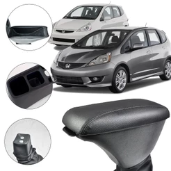 Apoio De Braço Encosto Fit G1 G2 2003/2014 Tecido Cinza