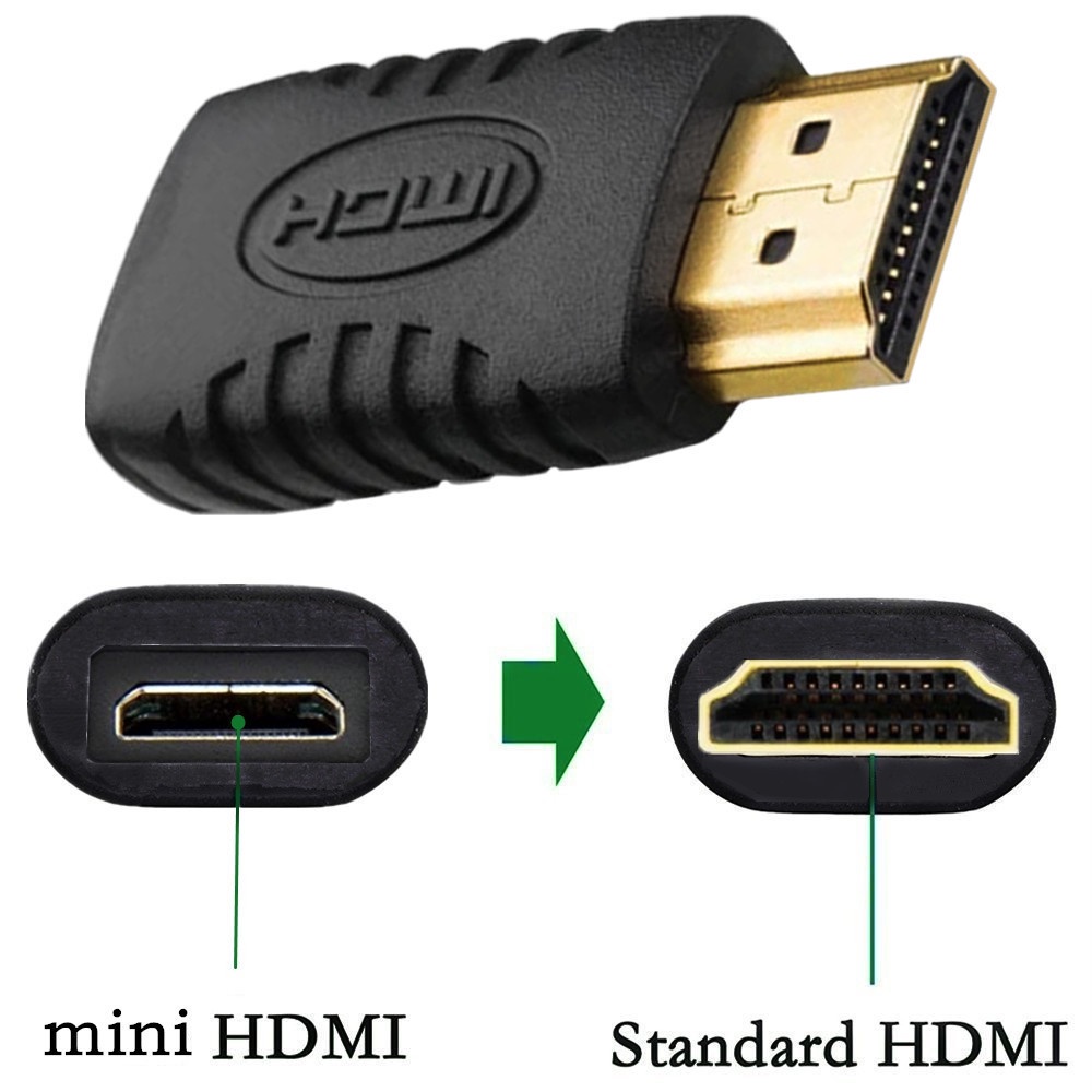 Adaptador HDMI 4k HDMI mini HDMI para HDMI Adaptador mini HDMI Fêmea para HDMI Macho