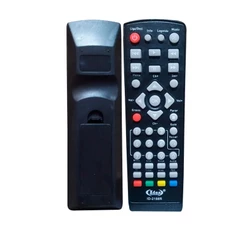 Controle Remoto Preto Para Conversor Universal LED LCD Teclas Macias Em Plástico Resistente