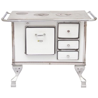 Fogão a Lenha Maestro Número Um Saída Esquerda Chapa Ferro Fundido em Oferta na Shopee