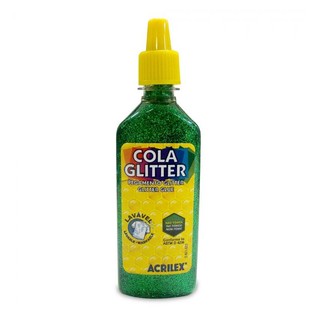 Cola glitter 23g verde 206 Acrilex em Oferta na Shopee