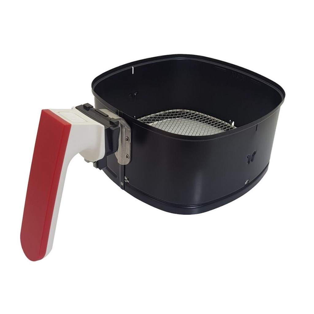 Cesta Com Alça Vermelha P/airfryer Philips Walita Viva Ri9220