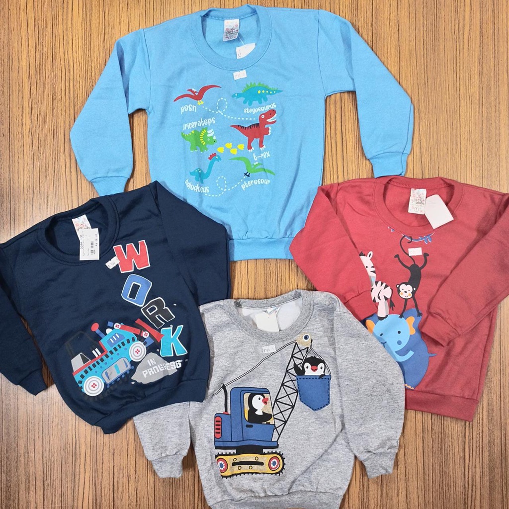 Blusa moletom menino/meia estação/inverno