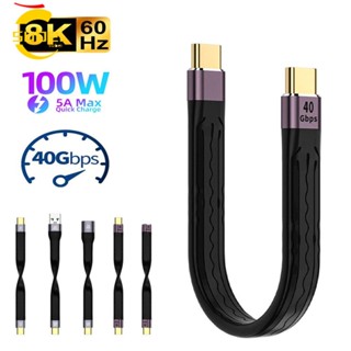 SUBEI Cabo Curto USB C Telefone Celular Portátil 40Gbps 20V/5A De Carregamento Rápido