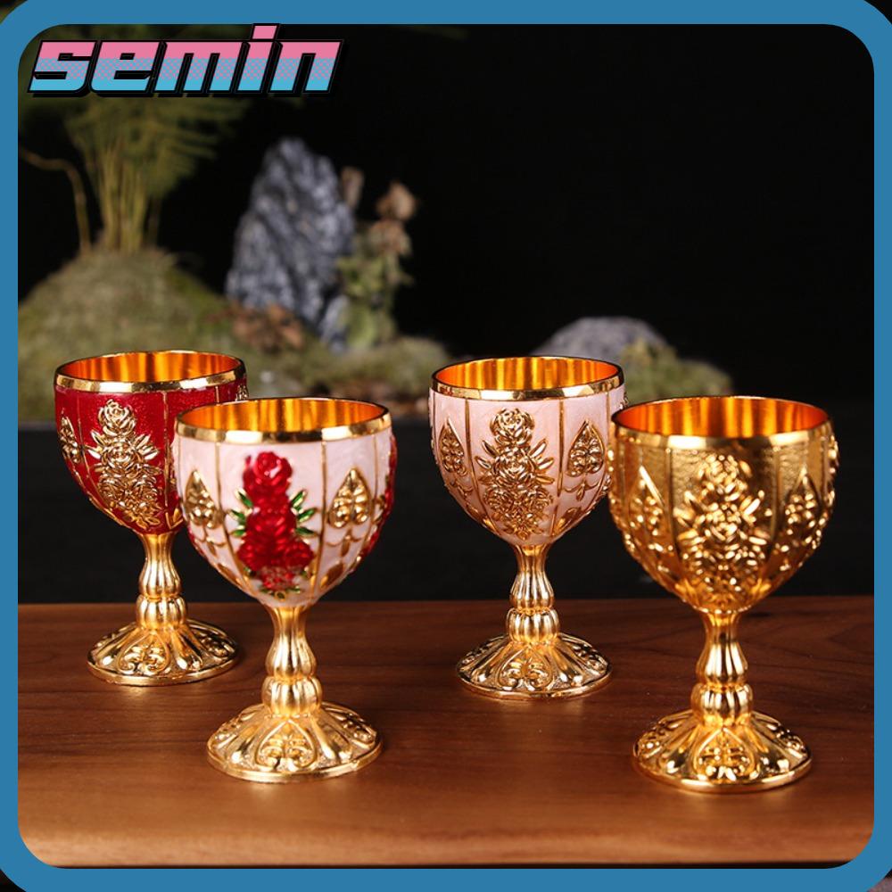 SEMIN Retro Cálice De Vinho Goblet Criativa Taça Elegante Vintage Estilo Europeu