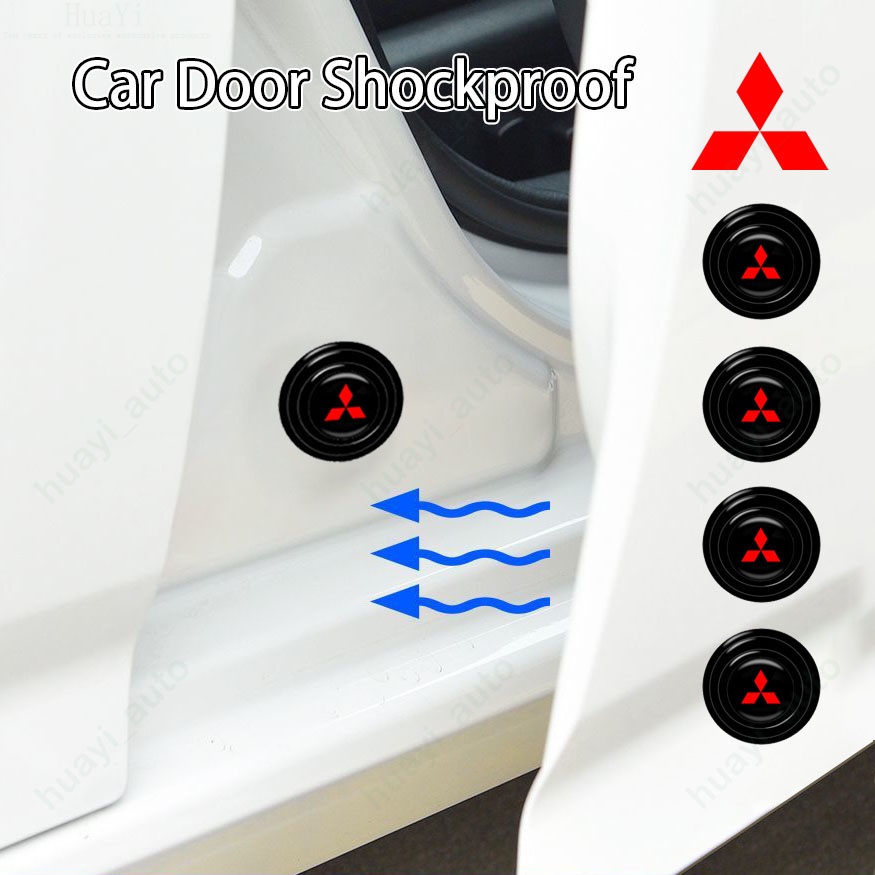 Mitsubishi Protetor De Porta De Carro Choque Absorvente De Borracha Isolamento Sonoro Para Xpander Delica Pajero Sport L200 Fuso Eclipse Cross Attrage Mirage G4 Triton Lancer Car Accessories