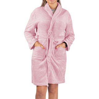 Roupão Microfibra Feminino Manga Longa Camesa