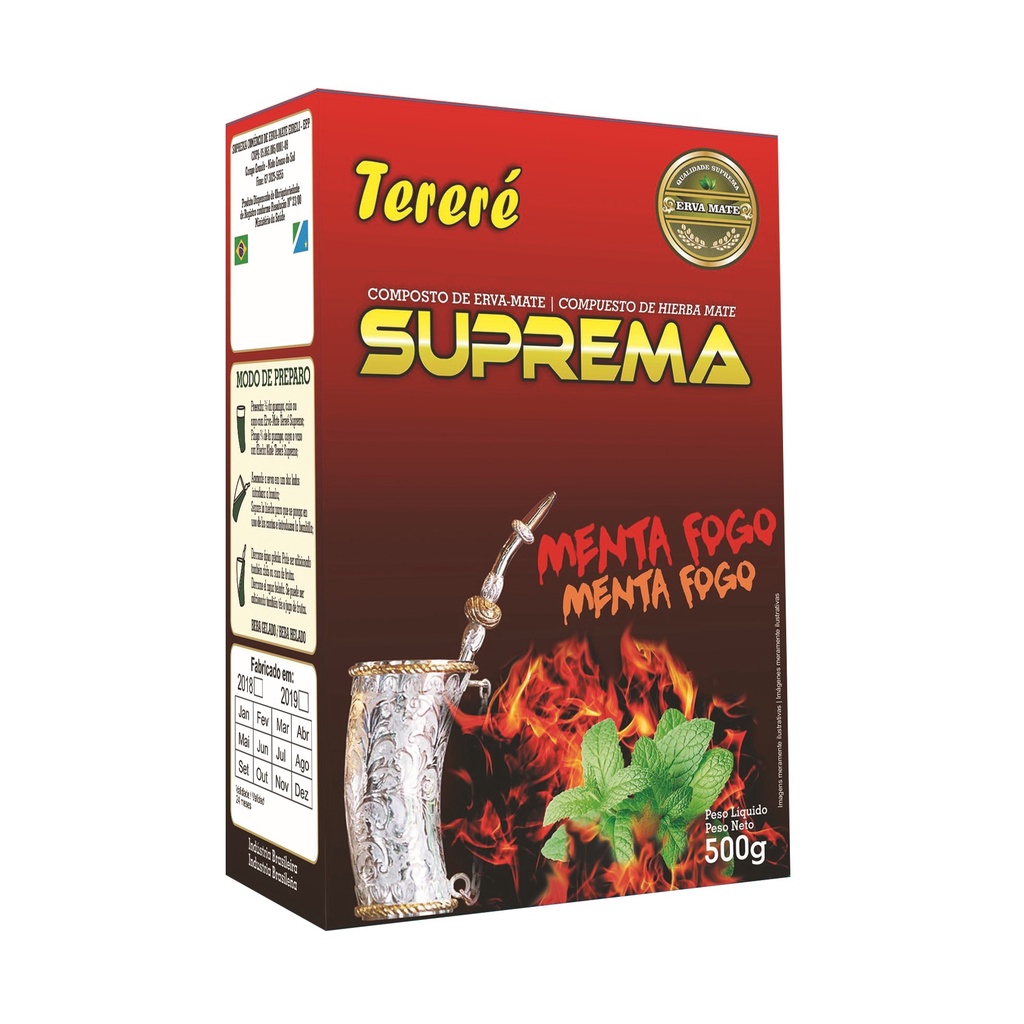 Erva Mate para Tereré Suprema - Menta Fogo