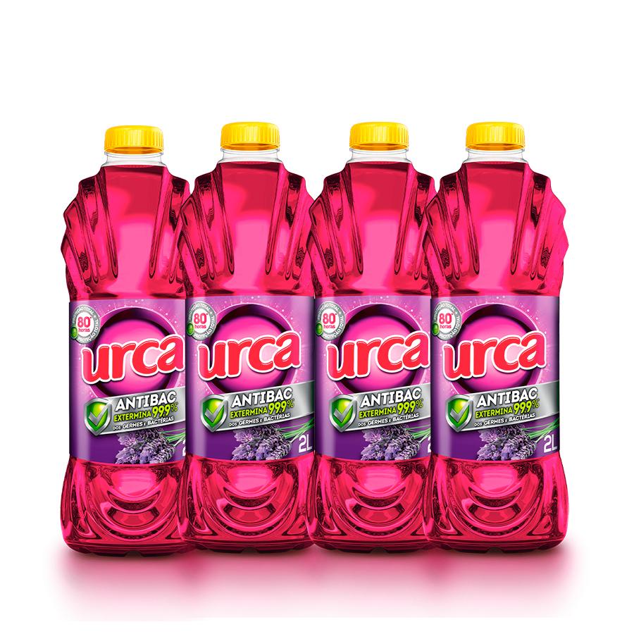 Kit 4 Desinfetante Urca Lavanda 2L - Home & Living