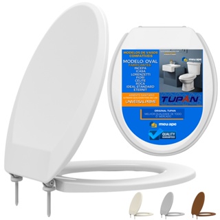 Assento Sanitário Tampa Vaso Oval Prime Deca Incepa Fiori Icasa Hervy Eternit Roca Santa Clara Tupan em Oferta na Shopee