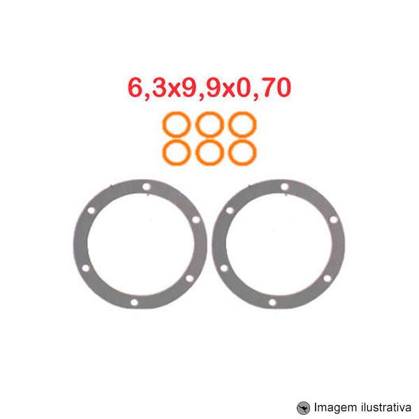 Junta do Cárter de Fibra em Oferta na Shopee