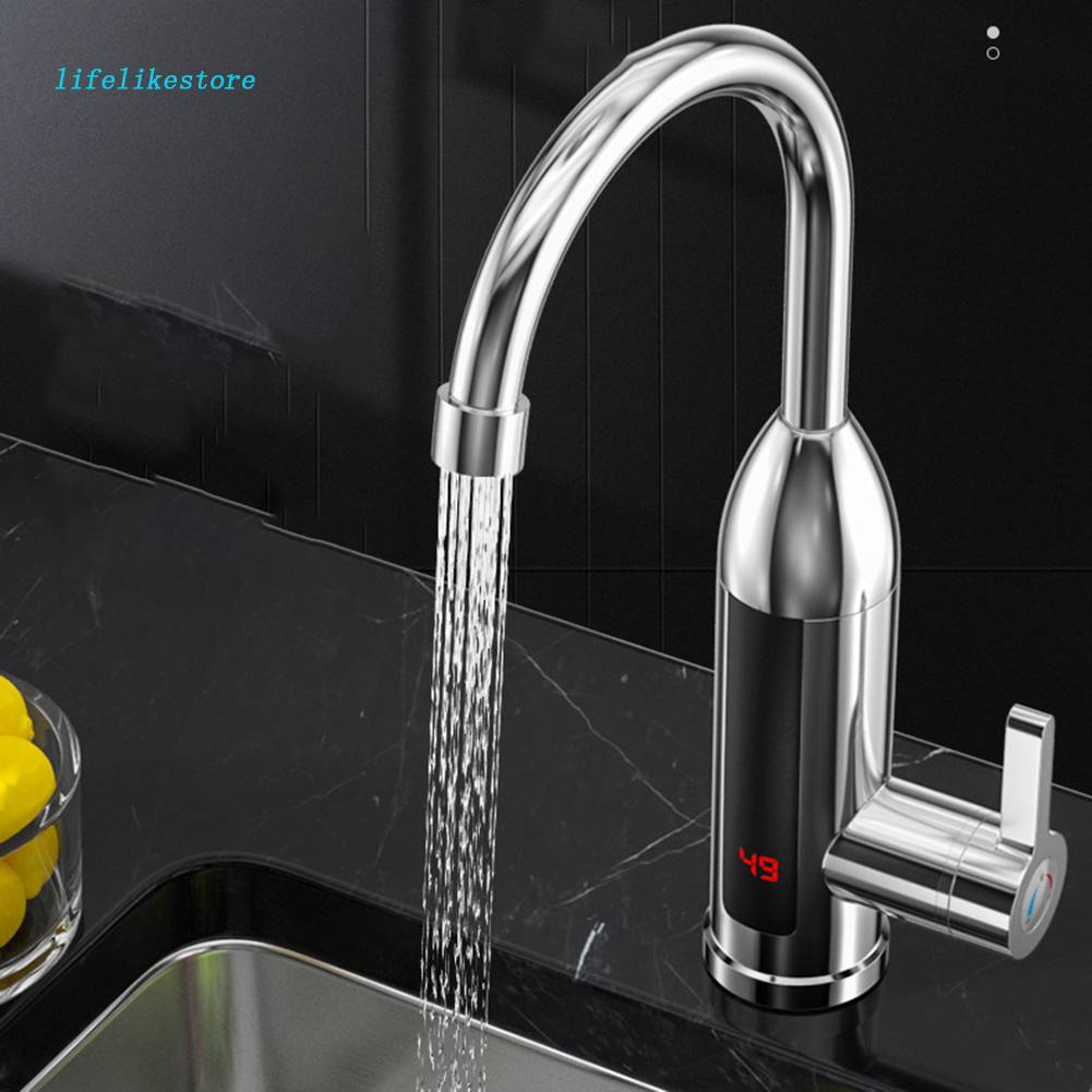 [lifelikestore.br] Aquecedor Elétrico De Água Torneira De Cozinha Instantâneo Quente Aquecimento A Frio Sem Tanque