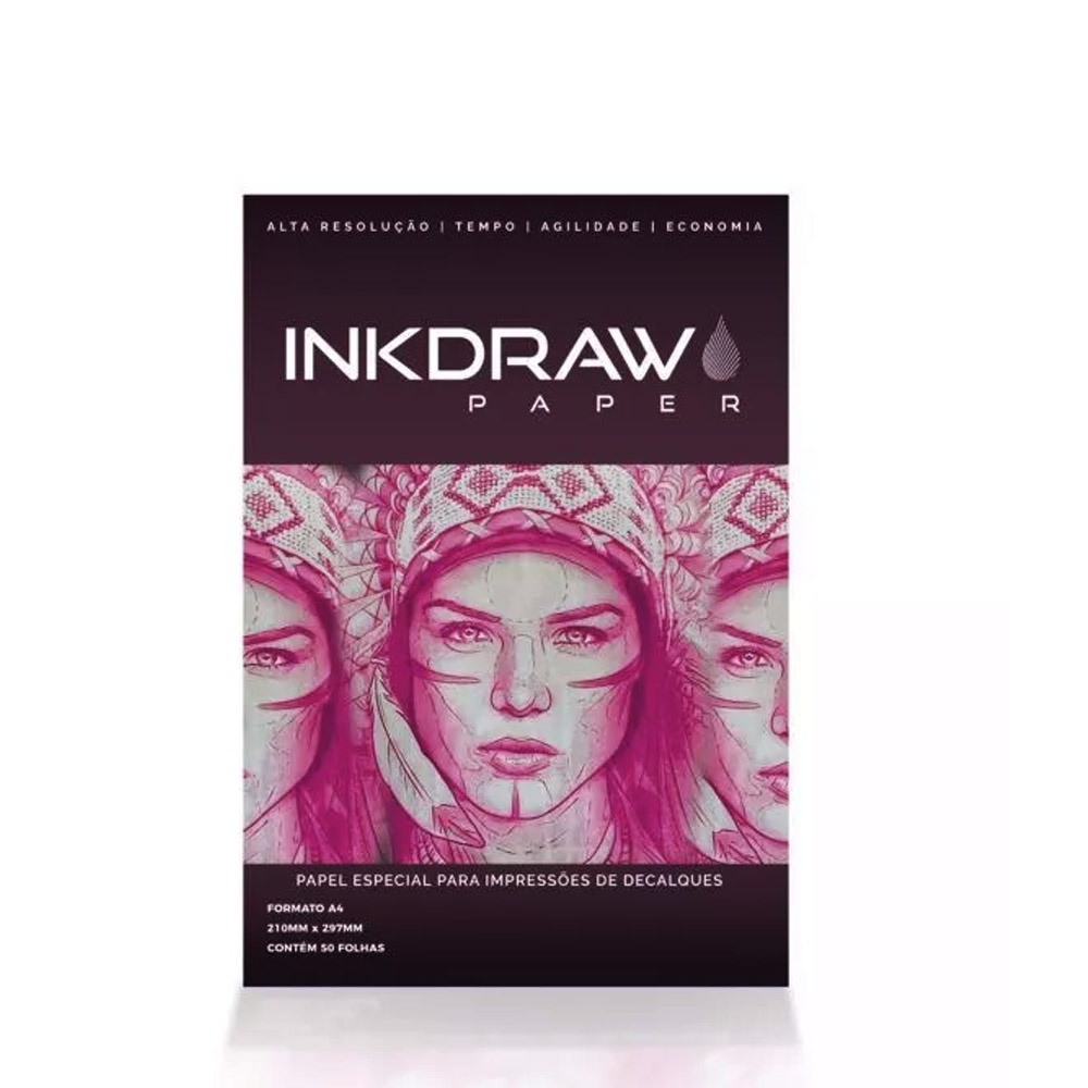Papel INKDRAW A4 - 50 FOLHAS Tattoo em Oferta na Shopee