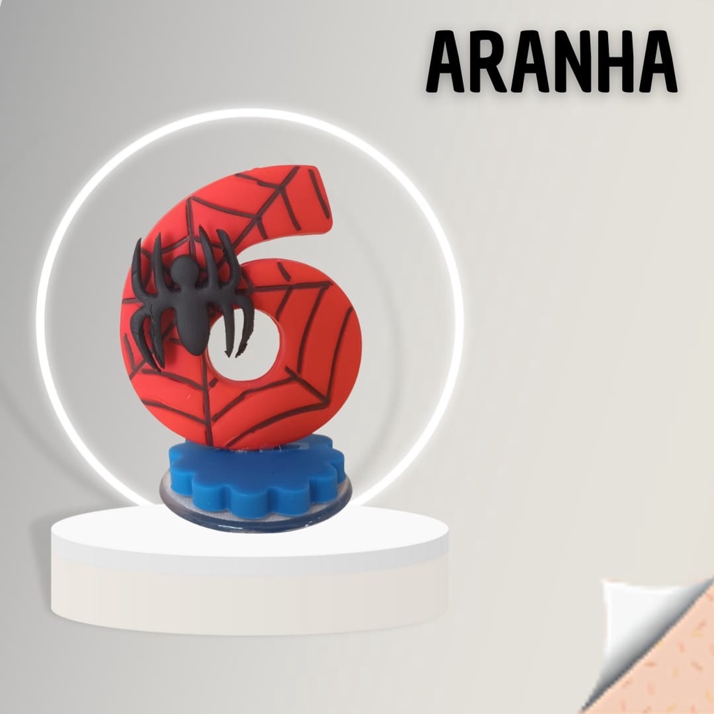 Vela Aranha Luxo para Festas e Bolos!