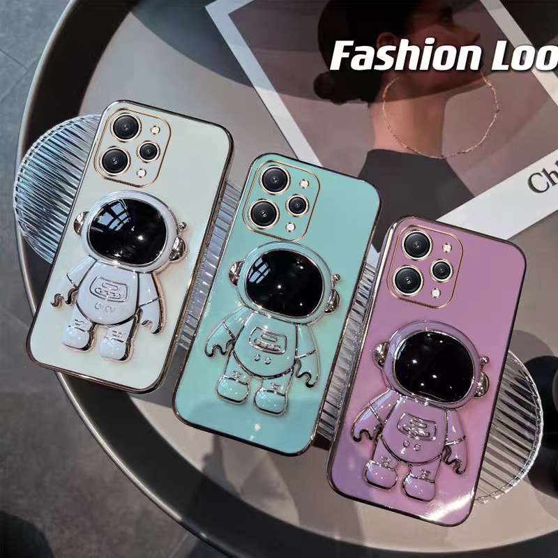 Capinha Redmi 12/12C/10C/10A/9C/9A/9T/9/10 Caixa Telefônica De Suporte De Astronauta YHY