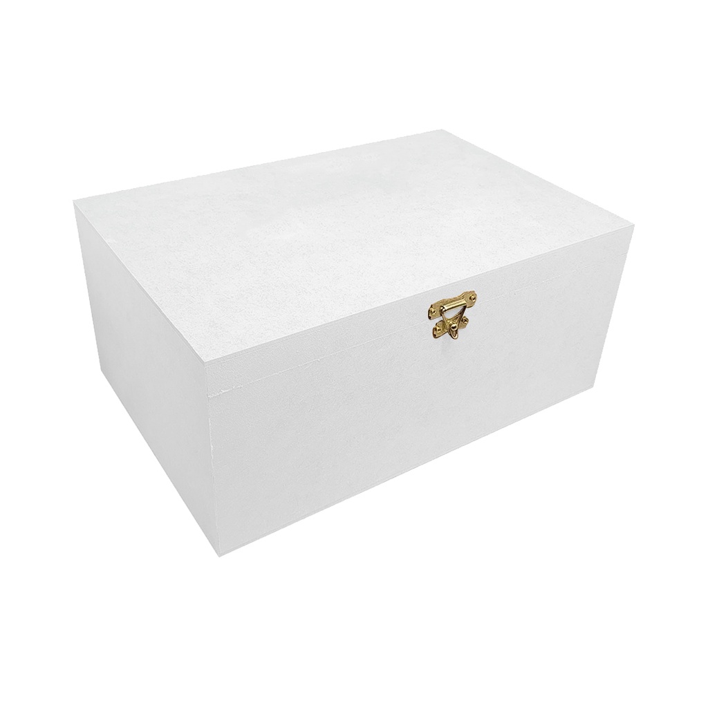 Caixa Lisa com Dobradiça e Fecho 30x20x13 Mdf Pintado em Oferta na Shopee