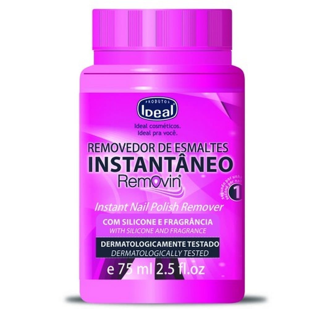 Ideal Removedor De Esmalte Instantaneo Removin 75Ml