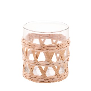 Copo Vidro e Sisal