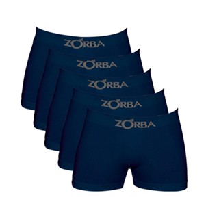 Kit 8 Cuecas Boxer Zorba Algodão Azul Sem Costura 781
