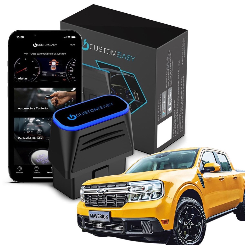 Interface Ford Maverick Ativação de Subida dos Vídros Com um Toque em Oferta na Shopee