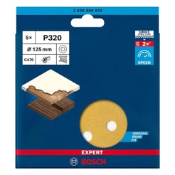 Disco de Lixa Bosch EXPERT C470 125mm G320, 5 peças