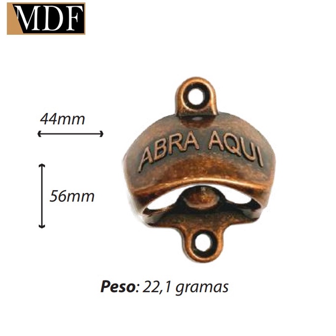 Abridor de Garrafa Abra Aqui Acessório Decoração Churrasco