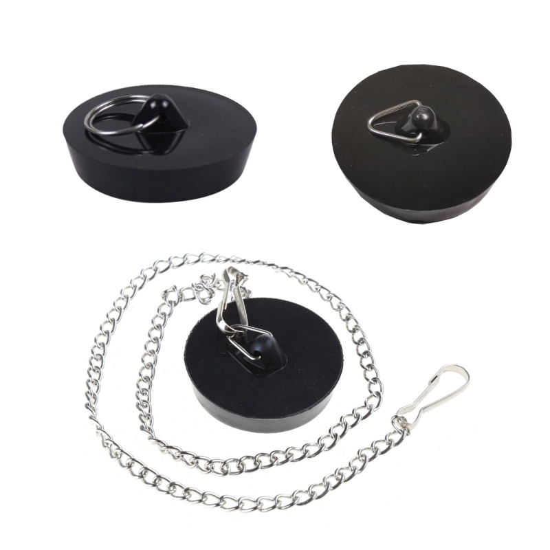 YYS Banheira Rolha Silicone Dreno Plug De Cabelo Plana Sucção Capa Para Cozinha Banheiro E Lavanderia Acessórios Preto