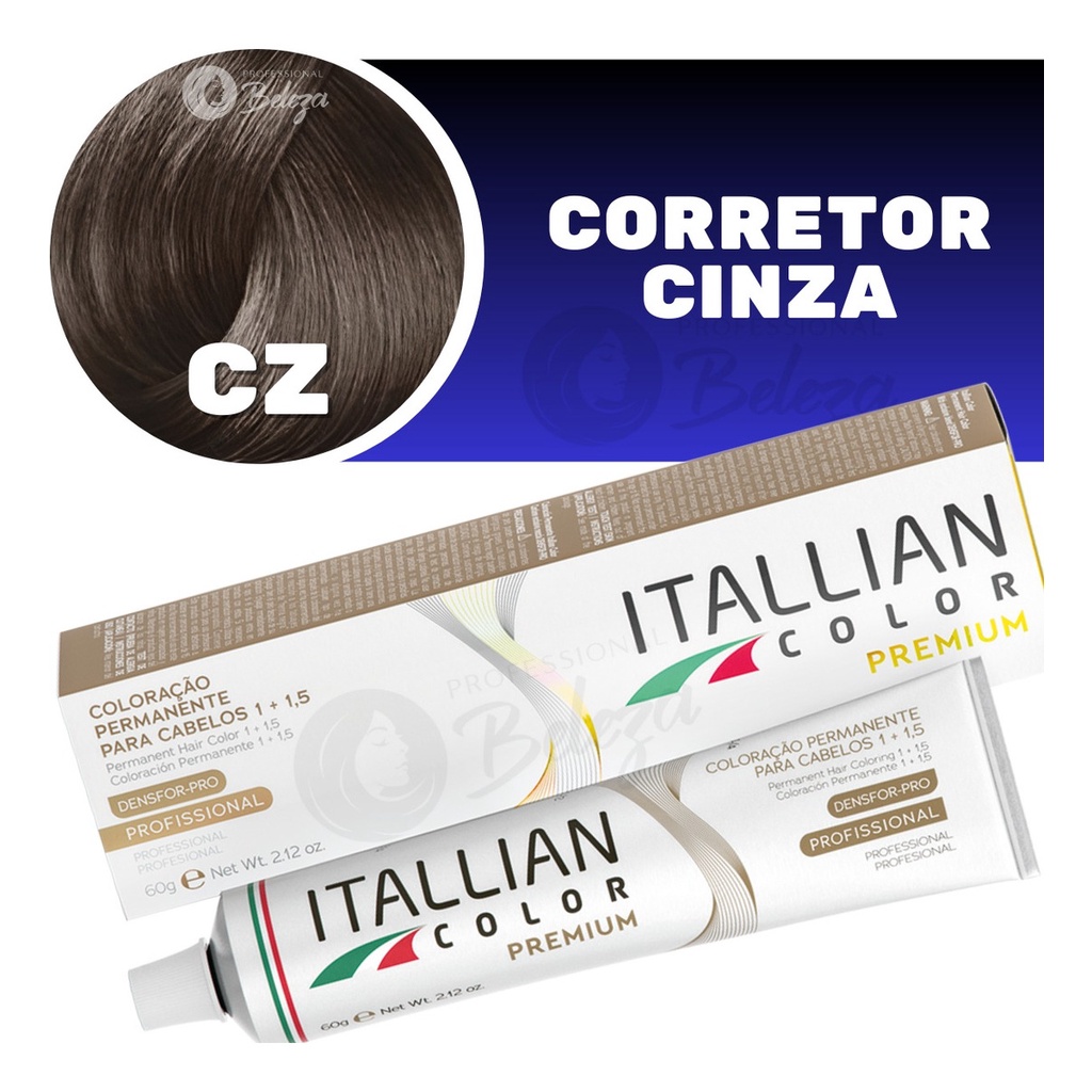 Corretor Cinza  Itallian Cz Color Professional Original 60g em Oferta na Shopee