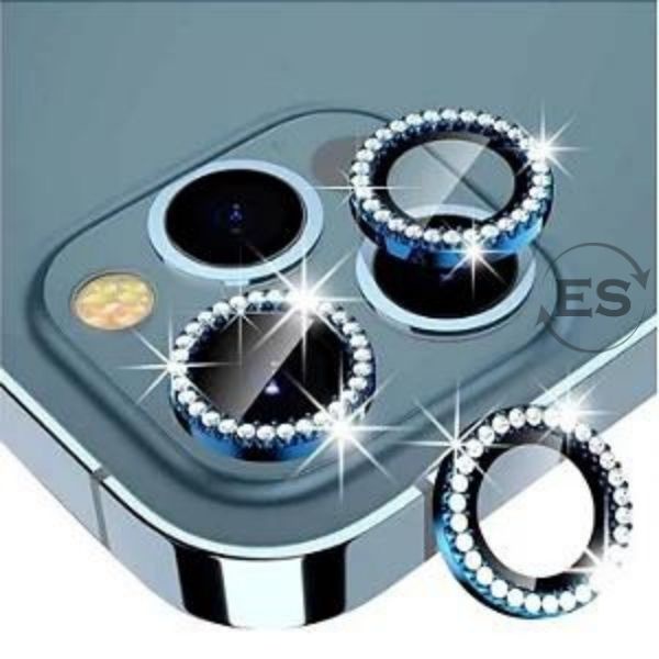 Kit 2X Película Lente Câmera Diamante Para iPhone 12 12 Mini