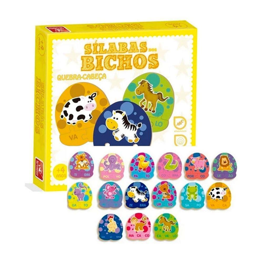 Sílabas Bichos - Brincadeira de Criança