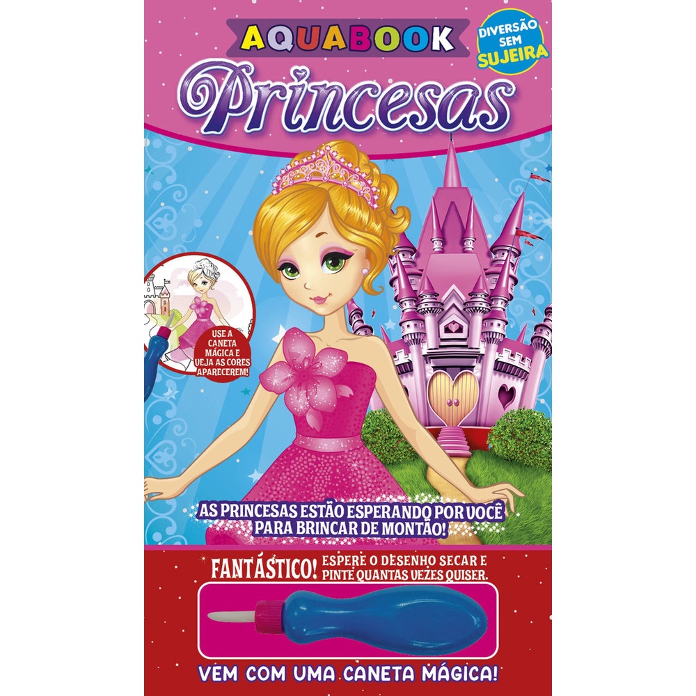 Aquabook Princesas - com Caneta Mágica