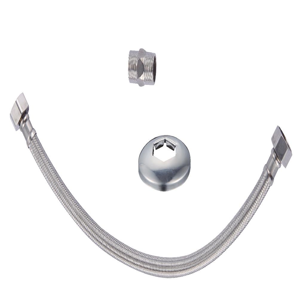 Mangueira Engate Flexível Aço Inox 40 Cm 1/2 Entrada