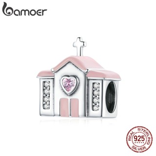 Bamoer 100% Prata 925 Espaçador Talão Romântico Casamento-Sweet Cottage Para Pulseira Original Diy Scc1810