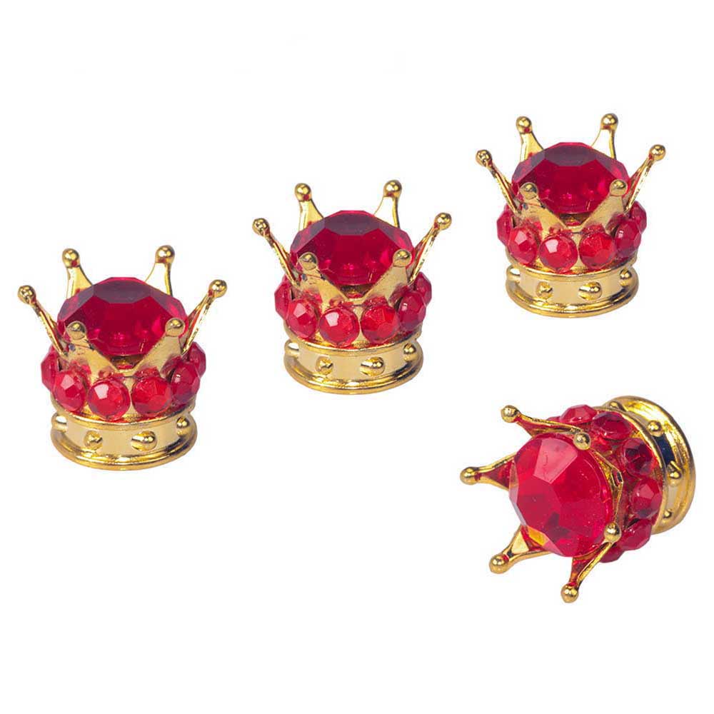 4peças/lot coroa forma bling diamante pneu roda pneu haste válvula tampas carro caminhão motocicleta hermética tampa em Oferta na Shopee