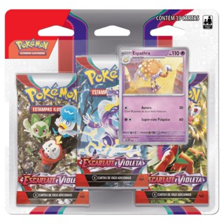 Blister Triplo Jogo Carta Pokémon Espathra Spidops Tcg Copag