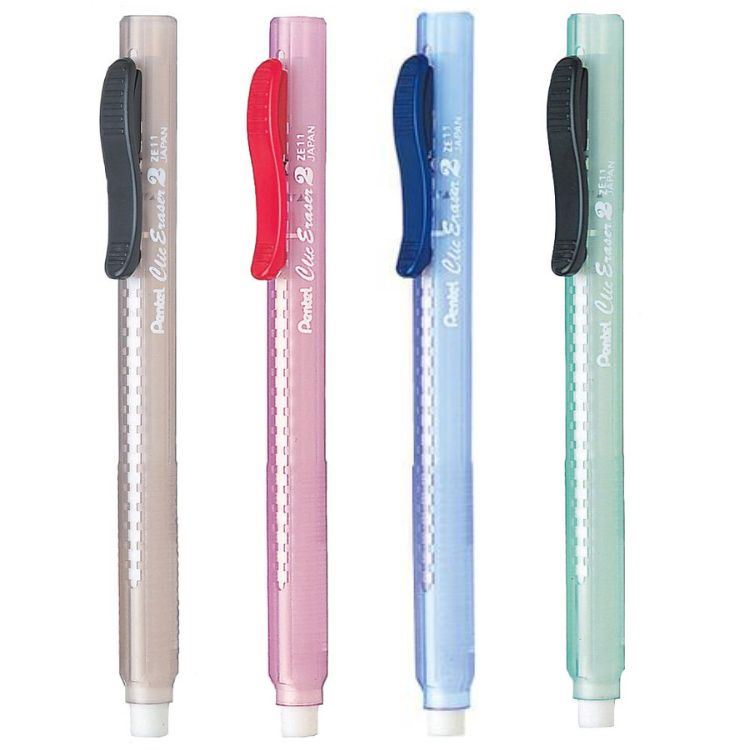 Borracha Click Eraser Transparente ZE11T PENTEL