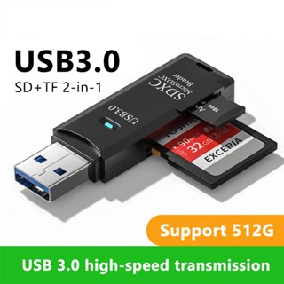 Leitor De Cartões 2 Em 1 USB 3.0 Para SD TF Adaptador De Memória PC Acessórios Notebook Multi Smart Cardreader