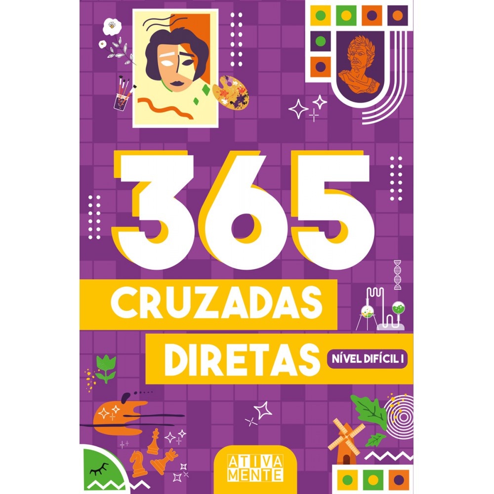 Livro 365 cruzadas diretas  - nível difícil I em Oferta na Shopee