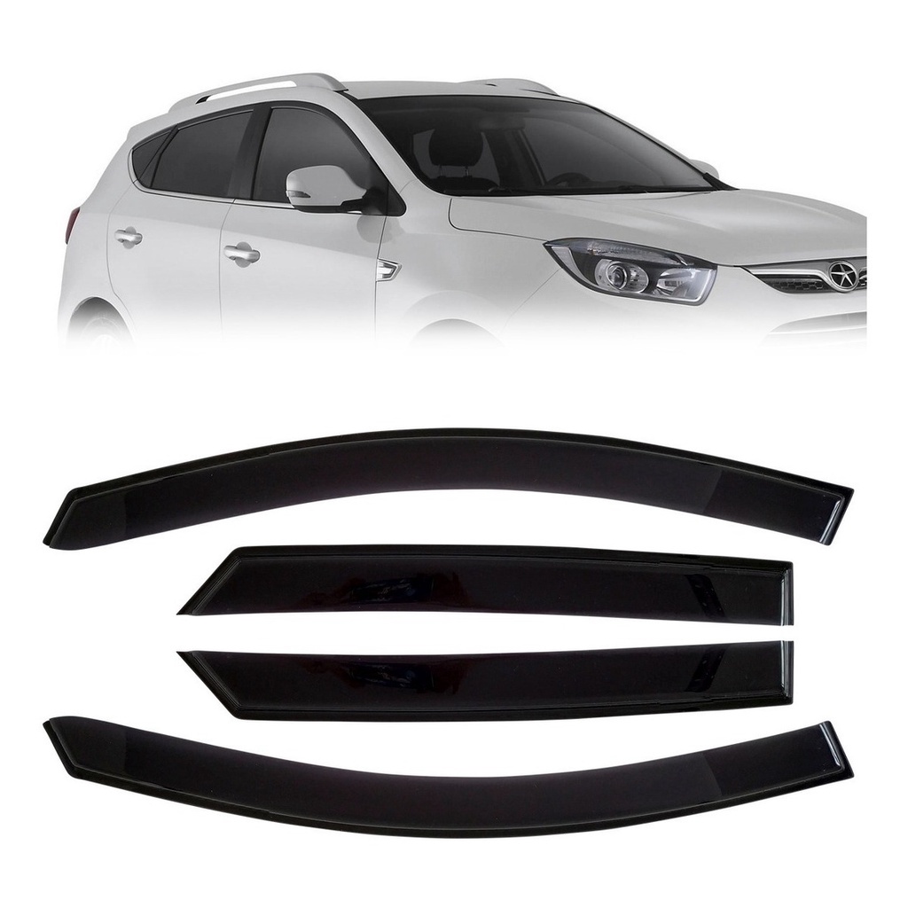 Calha Defletor Chuva Jac T6 T-6 2019  4 Portas Fume Ecoflex 17.003A